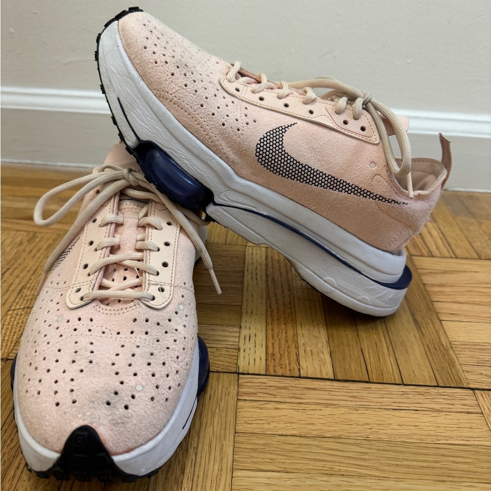 Nike Blush and White Athletic Shoes